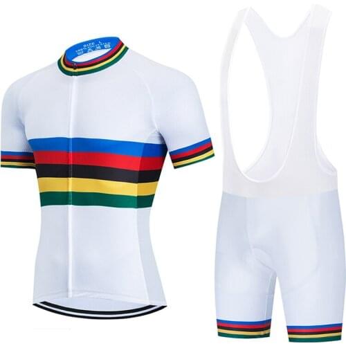 2022 New i2022 Champion Cycling Jersey 9D Gel Set MTB Uniform Team Bicycle Clothing Bike Clothes Ropa Ciclismo Mens Short Maill