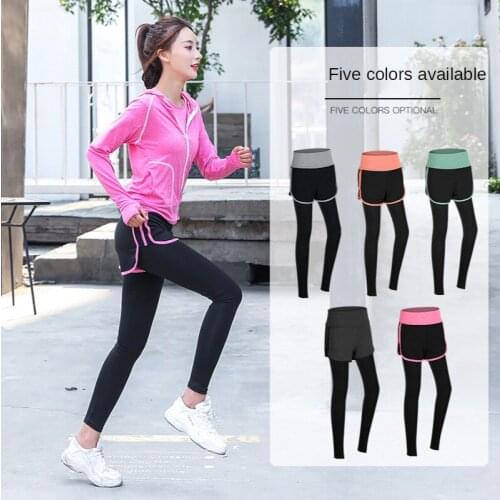 New 2021 Spring Fitness Yoga Running Series Ladies Sports Leisure Stretch Yoga Long Shorts