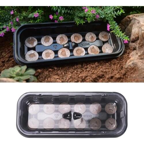 Plastic Seedling Grow Trays Seed Starter Soil Blocks for Garden Flowers Plants
