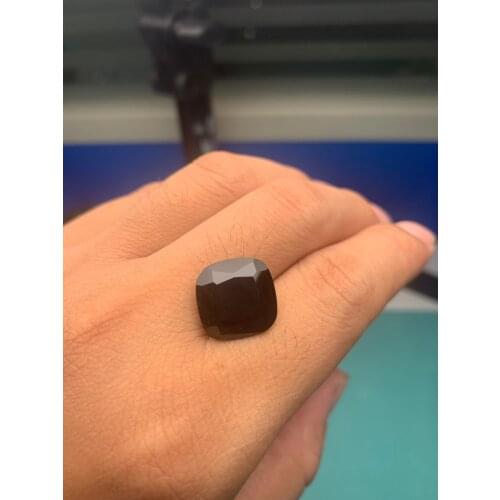 Pirmiana Cushion Natural Black Spinel Loose Gemstonet for Jewelry Making