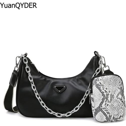 2021 Luxury Sequined Ladies Shoulder Bag Fashion Chains Messenger Bags Women High Quality Leather Handbag Fashion Travel Bags