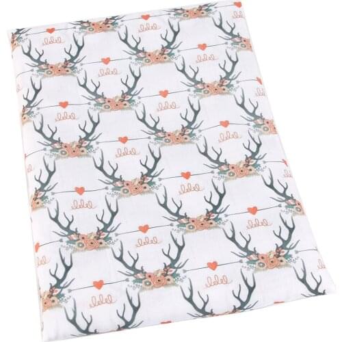 David accessories 50*145cm Animal Printed Polyester Cotton Fabric for Tissue Kids Home Textile DIY Sewing Tilda Doll,c2926