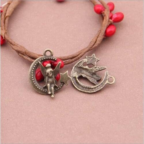 100pcs Vintage Angel Charm For Making Bracelets/necklace/earrings/key Chain/apparel Fashion DIY Jewelry Accessories