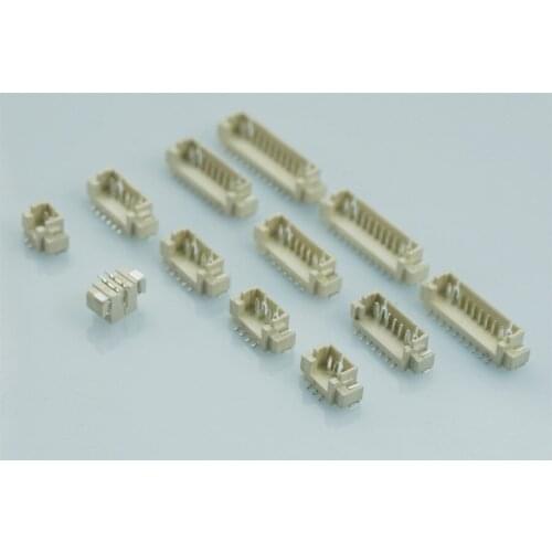 1000pcs 1.25mm Wire to Board Connector Header 2 Pin 3 4 5 6 7 8 9 10 12 Position Vertical SMT Contact Male Pin Discrete Wire