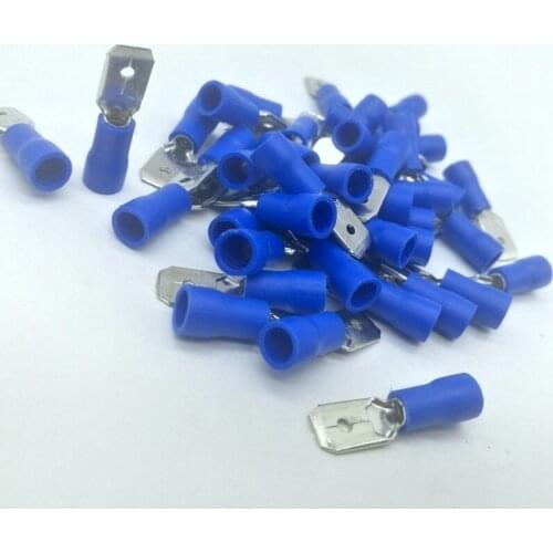 100x MDD2-250 pre insulated crimp terminals cold-press terminal connector
