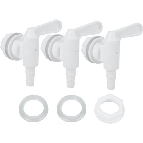 3Pcs Beer Brewing Plastic Beer Brew Bucket Tap Faucet with Accessories Home DIY Wine Making Bar Tool