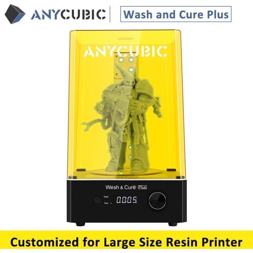 ANYCUBIC Wash and Cure Plus 2021 New Arrival Customized For Large Size Resin 3d Printer UV Resin Curing and Washing 2 in 1
