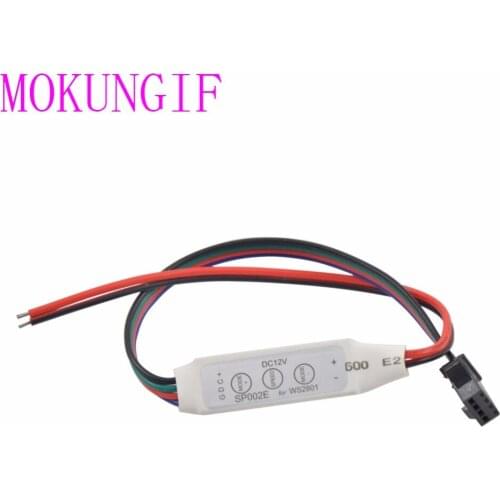 Fast shipping 30pcs Mokungit SP002E 3key LED RGB UCS1903 WS2811 TM1809 APA102 WS2801 5-24V Strip Module Pixel Controller
