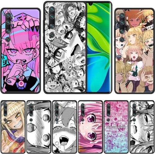 Black Case For Xiaomi Mi Poco X3 NFC M3 11 10T 9T Note 10 Pro 10s CC9 8 A2 Lite Fundas Phone Covers Hentai Harajuku Anime Girl