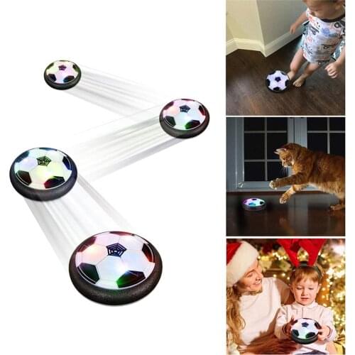 Children Funny Toys Hovering Football Sports Fun Mini Toy Ball Air Cushion Suspended Flashing Indoor Outdoor Interesting Soccer