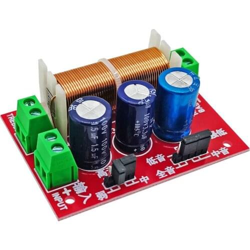 SOTAMIA 2Pcs 400W Speaker 2 Way Crossover Adjustment Tweeter Bass Audio Loudspeaker Filter Frequency Divider For 2-16Ohm Speaker