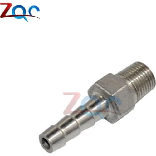 Brass Hose Fitting 1/4" NPT to 8mm Barb Hose Barb Adapter Male Brass Pipe Fittings