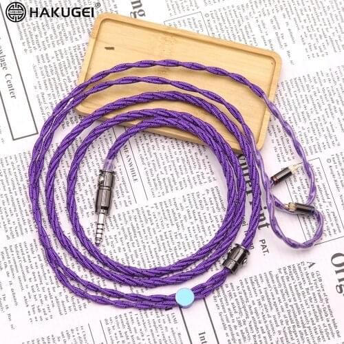 Litz silver alloy mixed twisted headset upgrade line mmcx/0.78/QDC headset line 3.5/2.5/4.4