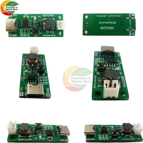 Type-C USB Mini Humidifier DIY Kits Mist Maker Driver Circuit Board Fogger Atomization Film Atomizer Sheet Mini Oscillating