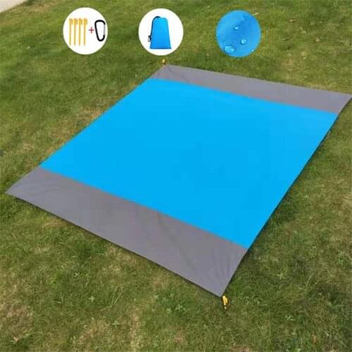 Outdoor Picnic Mat Waterproof Portable Picnic Blanket Ground Mattress Foldable Camping Mat Pad Beach Blanket 2*2.1M