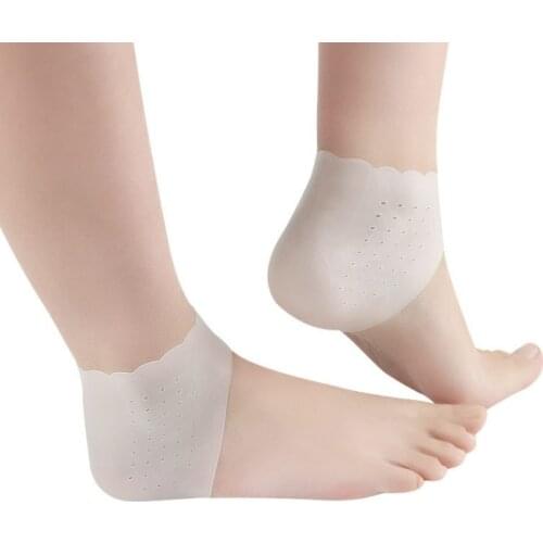 2 pcs of silicone lace foot care socks moisturizing gel heel thin socks breathable cracked foot skin care protector care tool