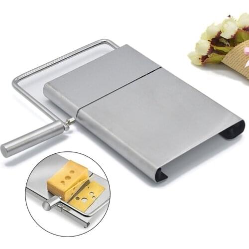 Stainless Steel Wire Cheese Butter Slicer Cutter With Cutting Board Cloth Department Platform Kitchen Tool Baking Cooking Tools