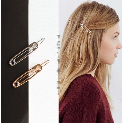 Headbands For Women Simple Hair Jewelry Exquisite Playful Metal Pin Shape Hair Pins Hair Accessories Hairpin Tiara Side Clip