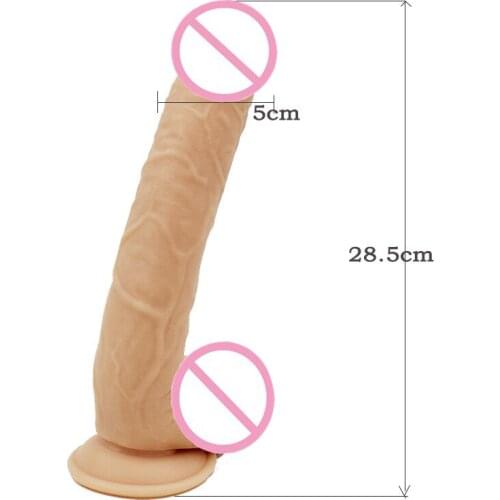 HOWOSEX Brand 28.5*5cm Huge Dildos with Strong Suction Cup Realistic Big Dildo Penis Female Masturbator Sex toy Adult