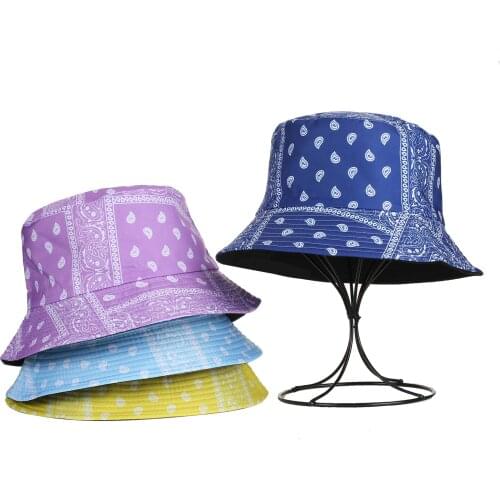 Panama personality Tie-dye Graffiti Bucket Hat Women Summer Casual Streetware Sun Hat Big Brim Foldable Beach Fisherman Hats