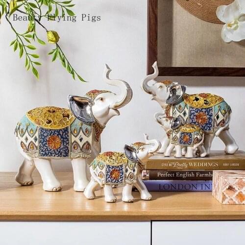 Light luxury modern home living room bedroom wine cabinet display product personality animal elephant art decoration ornaments