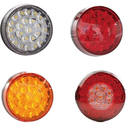 LED tail lamp round light brake light turn signal for motorcycle electric car