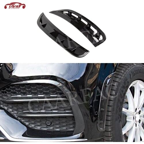 Carbon fiber/ABS Front Bumper Side Air Outlet Decoration For Mercedes Benz GLE Class W167 GLE350 GLE450 GLE53 AMG Sport SUV 2020