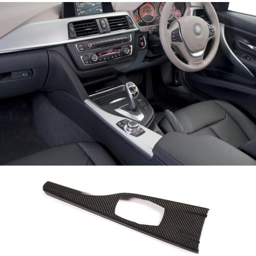 1 Pcs 100% Carbon fiber for BMW 3 4 Series 3 Series GT 320li 318i 2013-2019 Multimedia Panel Cover RHD Car Interior Accessories