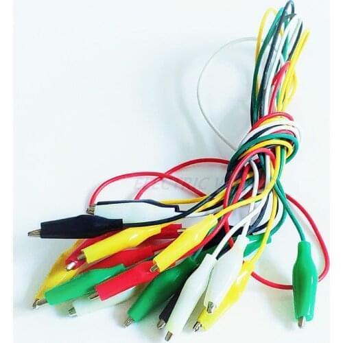 100pcs Alligator Clips Electrical Test Lead Roach Clip Test Jumper Cable Connectors Double-ended Crocodile Clips Wire Connectors