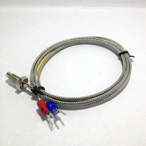 2m Meters K Type Thermocouple 6mm / 0.23" 0-400 C Temperature Measurement Probe Sensor Free Shipping