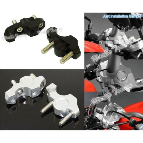 Waase Motorcycle 2 Pcs Handlebar Riser Up 25mm Backs Moves 20mm Bracket Kit For BMW S1000R S 1000 R 2014 2015 2016 2017 2018