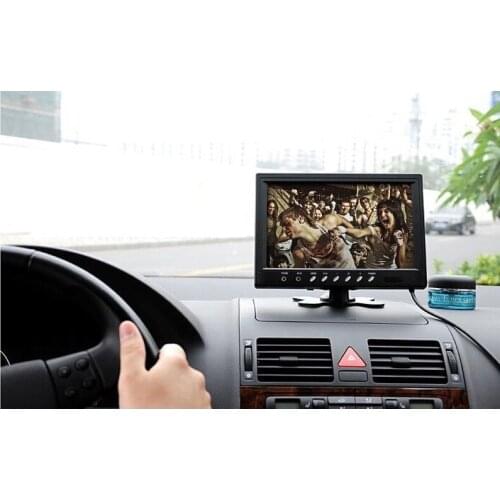 5Pcs/Lot 9 Inch HD 2 Video Input 2 Split Quad Video Display TFT LCD Car Rear View Monitor