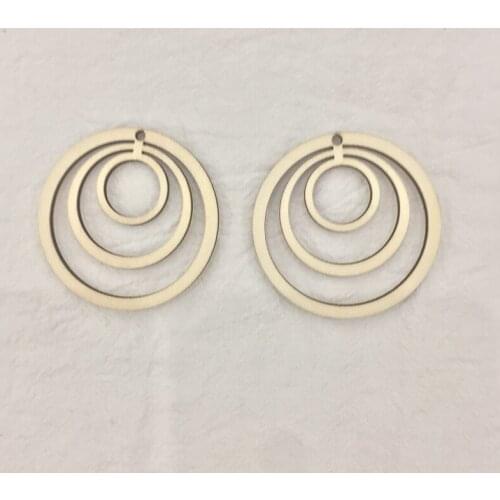50x geometric circle laser cut wood earrings diy wood geometric earrings