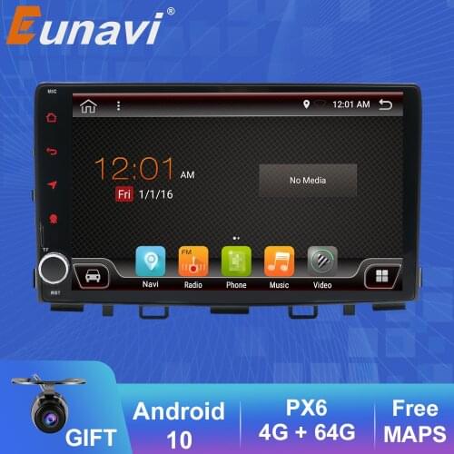 Eunavi 1 din Android Car radio Multimedia for KIA RIO 2017 2018 multimedia stereo player gps navigation headunit autoradio WIFI
