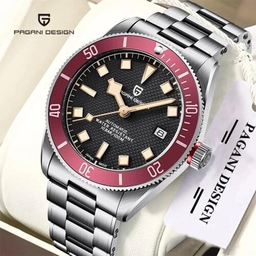 PAGANI Design Automatic Mechanical Watches Mens Top Luxury Brand Sapphire Glass Rust Steel Strap Multifunction Waterproof Watch