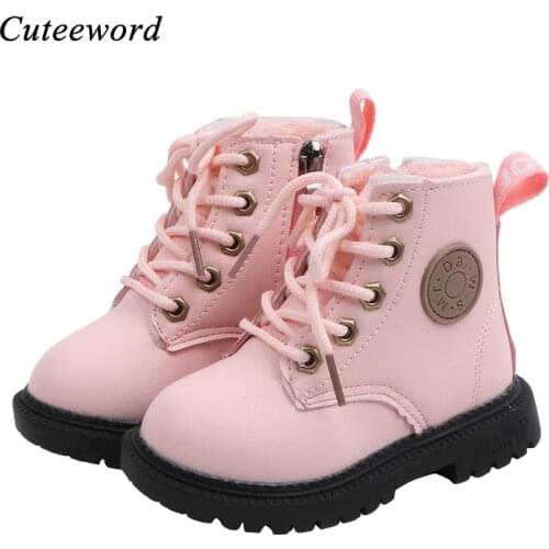 Зимняя обувь для девочек Cuteeword China At AliExpress