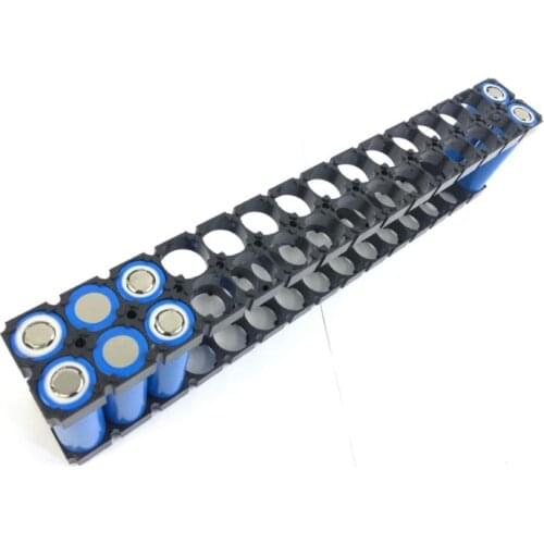 MasterFire 500pcs/lot 3*12 32650 Battery Holder Bracket Cell Safety Anti Vibration Black Plastic Brackets For 32650 Batteries