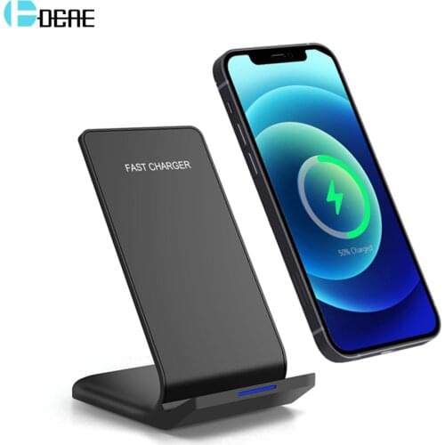 Qi Wireless Charger Holder 15W Fast Charging Stand Dock Quick Charger for iPhone 12 Mini 11 Pro Max XR XS 8 Plus Samsung S21 S20