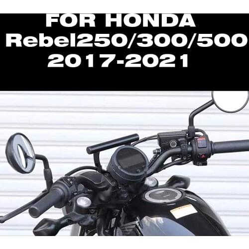 For Honda REBEL500 REBEL300 REBEL CMX 500 300 CMX500 CMX300 Motorcycle Accessories Mobile phone bracket bar