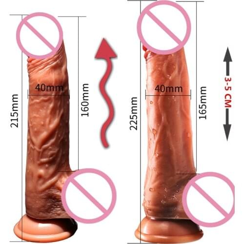 Electric Telescopic Squirming Vibrator Big Dildo Penis Realistic Large Dick Phallus Adults Sex Toys For Women Mastrbator Vagina