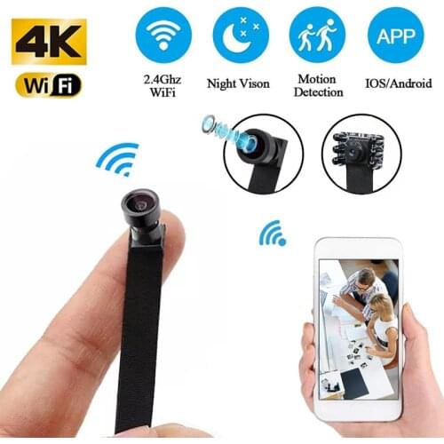 HD 4K 1080P WiFi IP Mini Camera Module Motion DV P2P Camera Video Recorder Home Security Mini Camcorder Remote Control