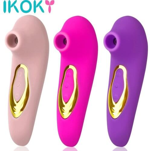IKOKY Blowjob Tongue Vibrating Clit Sucker Vibrator Clitoris Vagina Stimulator Nipple SNipple Sucking Sex Oral Licking