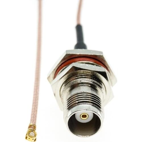 IPX IPEX UFL U.FL to TNC Female Straight Nut Bulkhead O-RING RF RG178 Cable Pigtail Coaxial Mini PCI WIFI WLAN