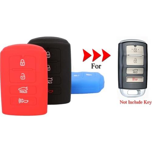Kutery Silicone Rubber Car Key Case For Kia Cadenza Sorento K900 New K7 Remote Car Key Shell Case Cover Protecor 4Buttons