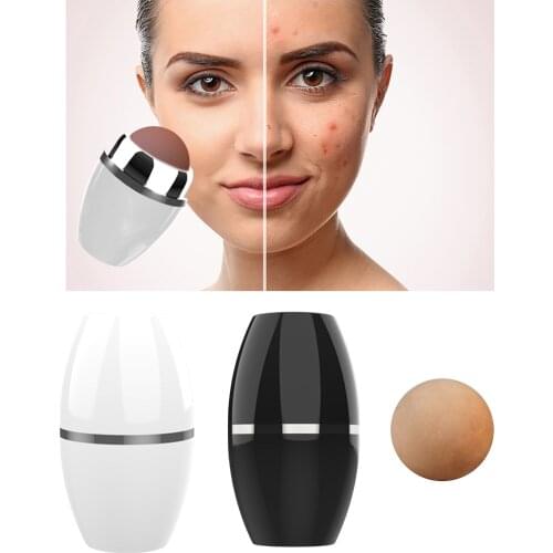Oil-Absorbing Volcanic Stone Roller face Skincare Rolling Stick Ball At-Home Oil Control Remove Stick Face Shiny Changing