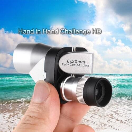 8x20 Monocular Telescope Tourism Camping Scope Binoculars Zoom Focus Low-light Night Vision Telescopio Seiko Metal