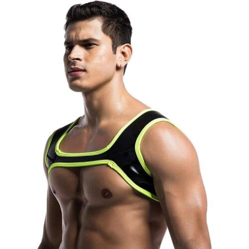 Fitness Men Workout Shoulder Straps Muscle Protective Cover Harness Sportswear Male Track Suit Handsome Sport Accessories