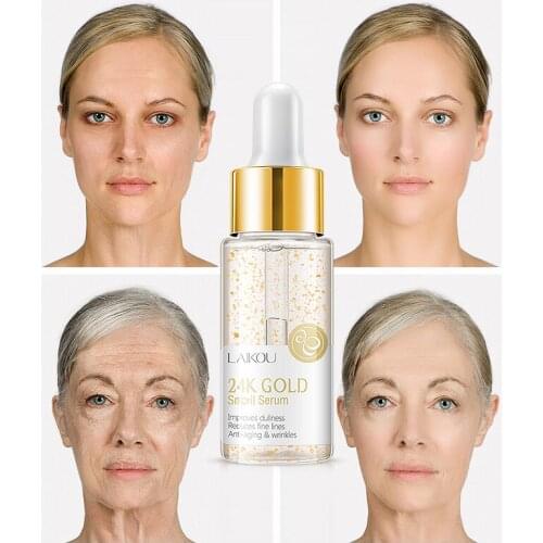 15ml 24K GOLD Face Cream Whitening Moisturizing Snail Serum Hyaluronic Acid Anti Wrinkle Snail Essence Skin Care For Women TSLM1