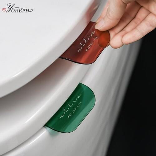 OYOREFD Portable Nordic Transparent Toilet Seat Lifter Toilet Lifting Device Avoid Touching Toilet Lid Handle WC Accessories
