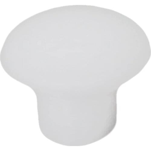 Plastic Round Shaped Cover Screw Cap Lid White 50pcs for 5mm Dia Hole